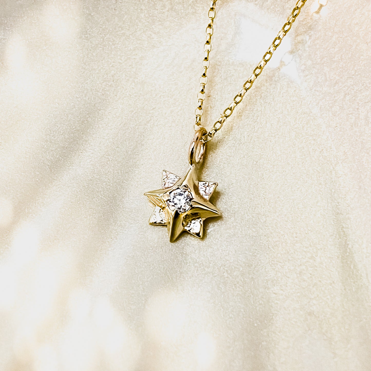 Gold North Star Necklace