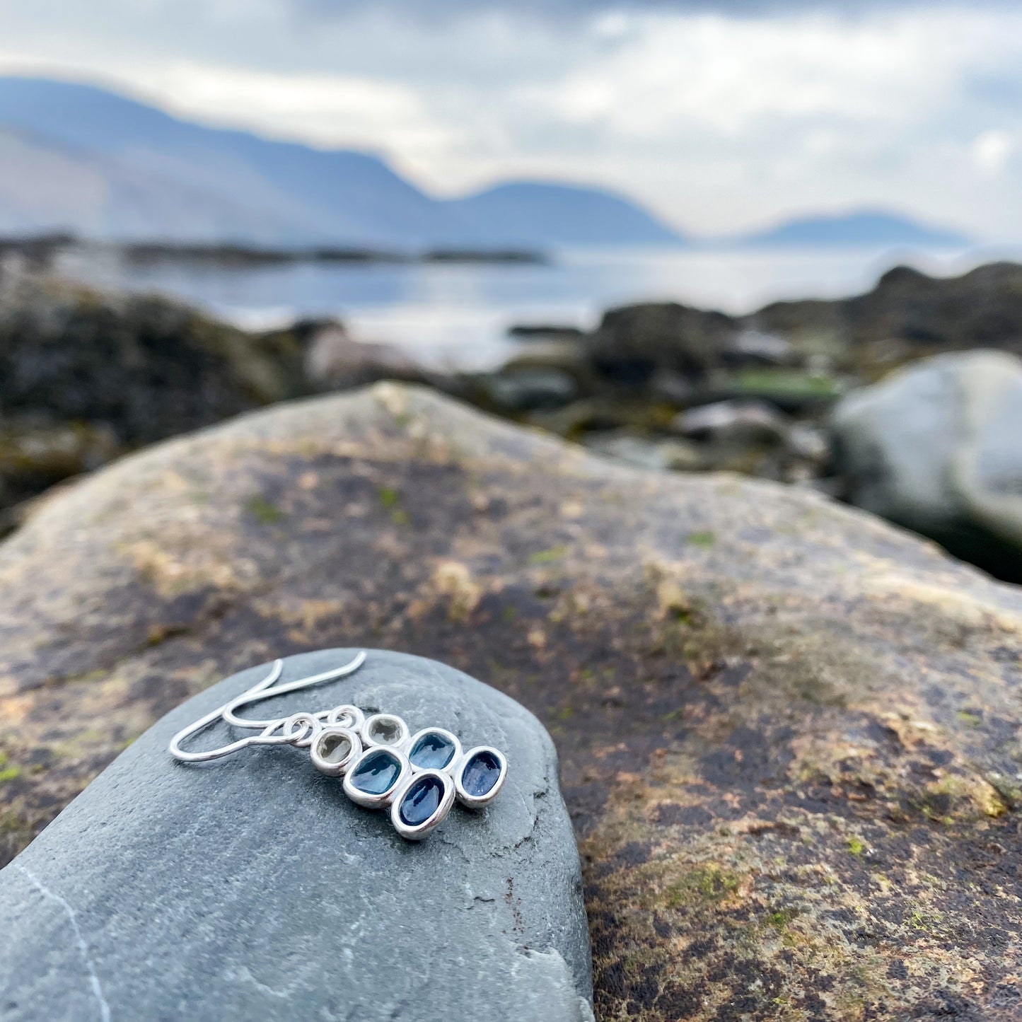 Sterling Silver Pebble Earrings - Niarbyl