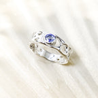 Sterling Silver Tanzanite Infinity Ring