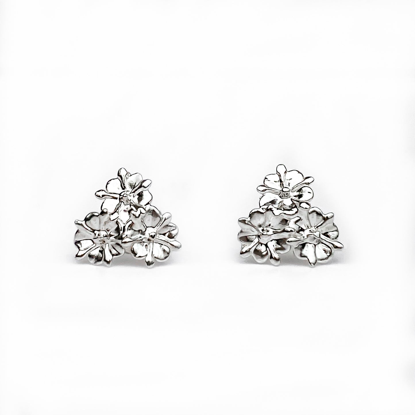 Elderflower Sterling Silver Stud Earrings