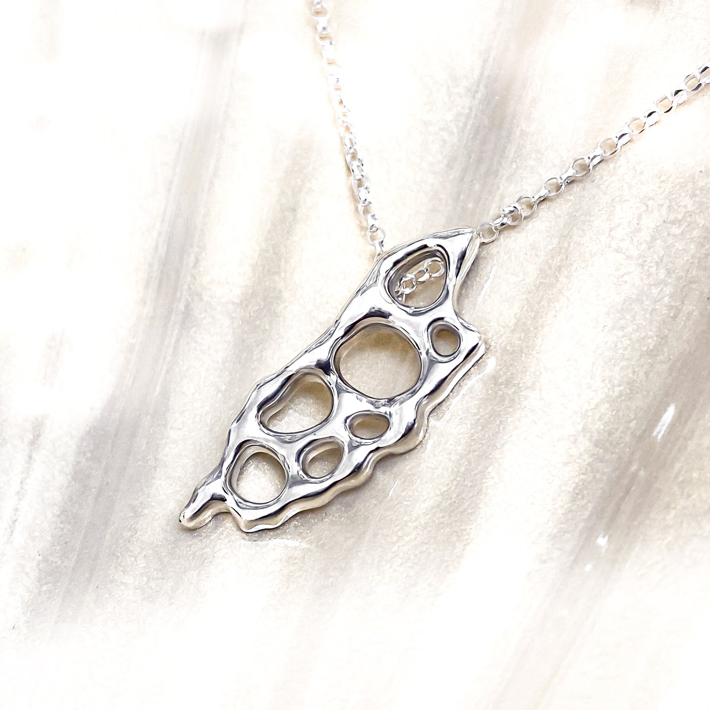 Sterling Silver Infinity Isle of Man Necklace