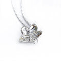 Hawthorn Flower Silver Pendant Necklace