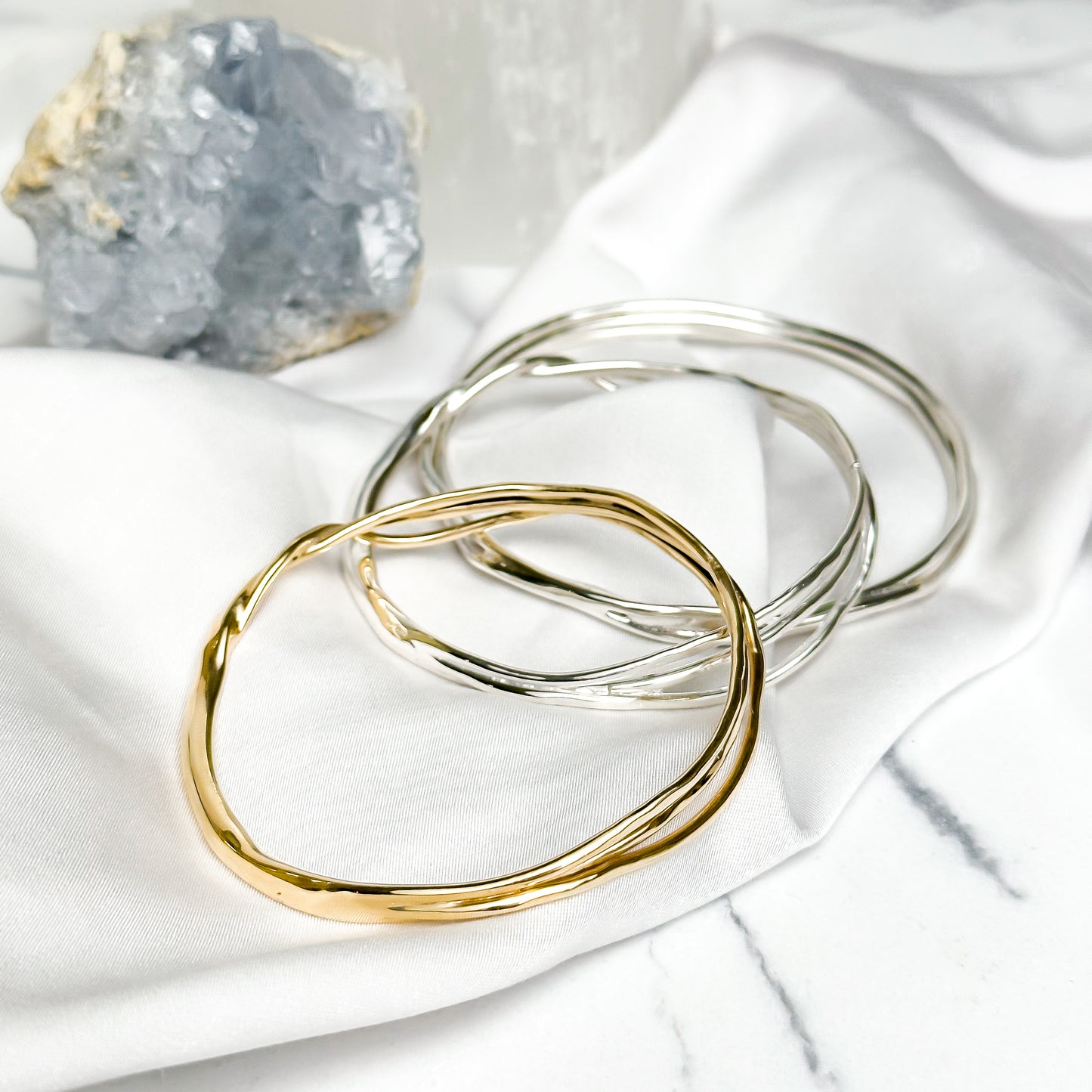 Gold Organic Bangle