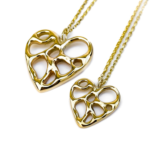Gold Infinity Heart Necklace