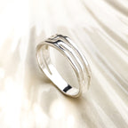 Strata Narrow Sterling Silver Ring