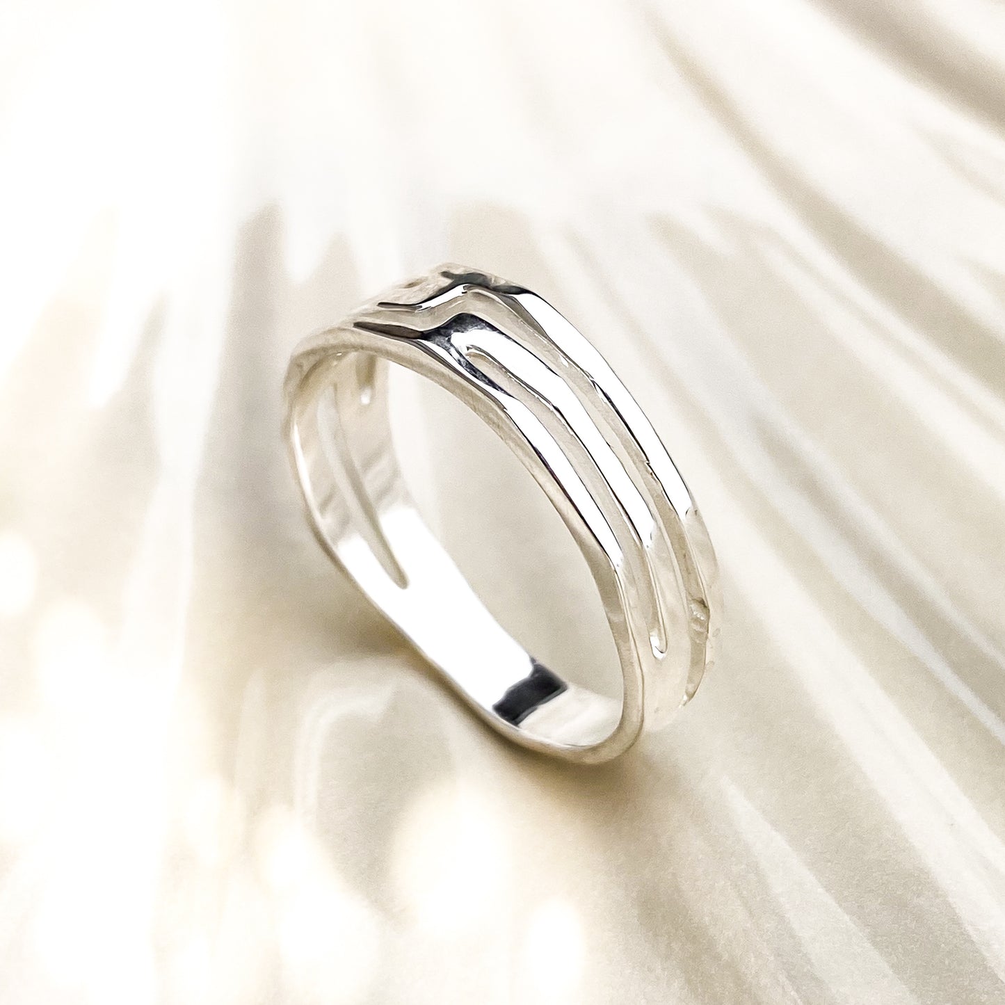 Strata Narrow Sterling Silver Ring