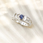 Alexandrite Sterling Silver Infinity Ring