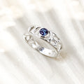 Alexandrite Sterling Silver Infinity Ring