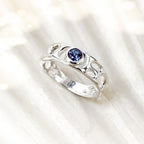 Alexandrite Sterling Silver Infinity Ring