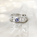 Sterling Silver Tanzanite Infinity Ring
