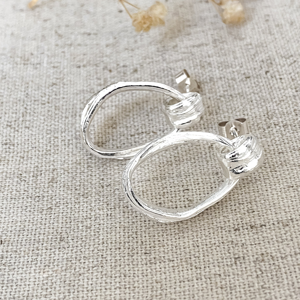 Drift Sterling Silver Stud Dangle Earrings